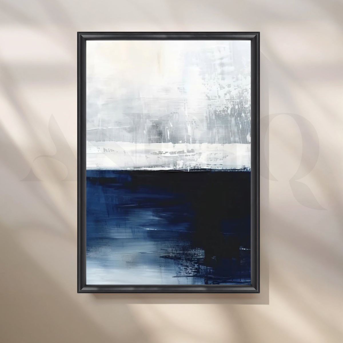 Midnight Horizon Canvas Painting for Bedroom – Asha Art Studio – Image 3