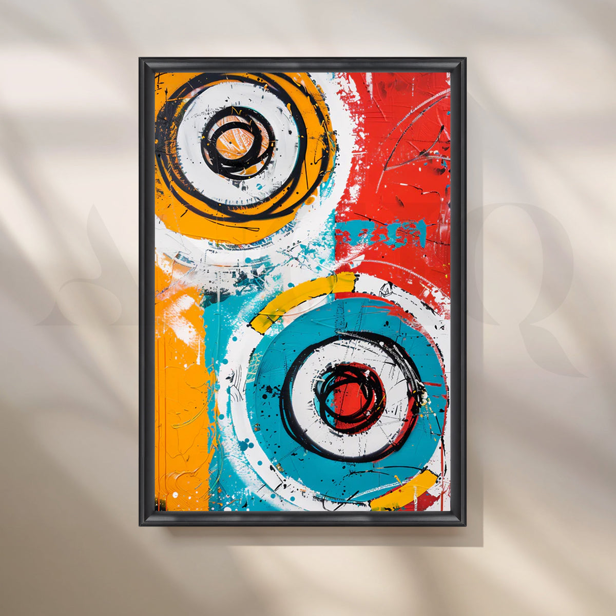 Kinetic Orbits Canvas pop Art – Asha Art Studio – Image 3