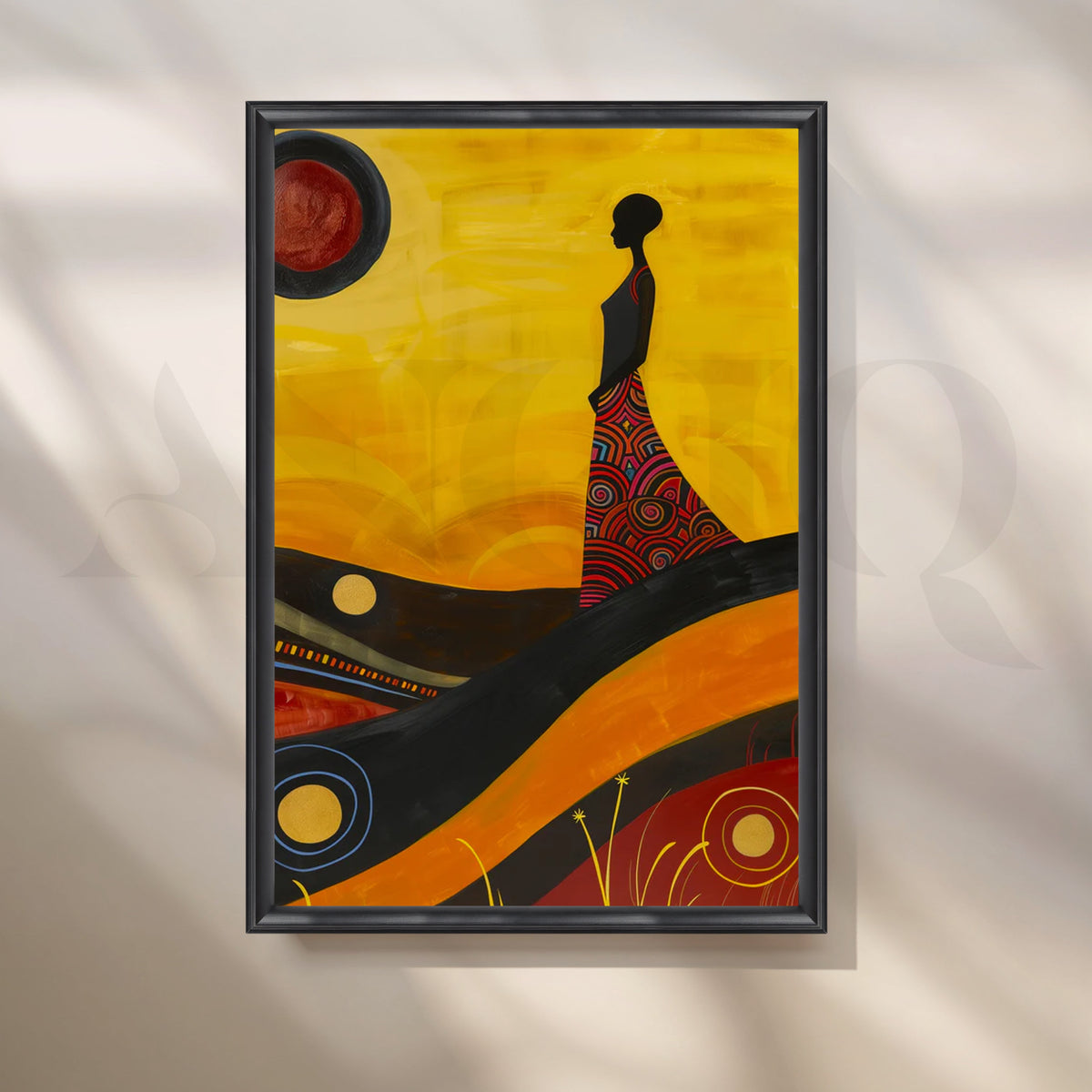 Desert Solstice Canvas Painting for Entryway – Asha Art Studio – Image 3