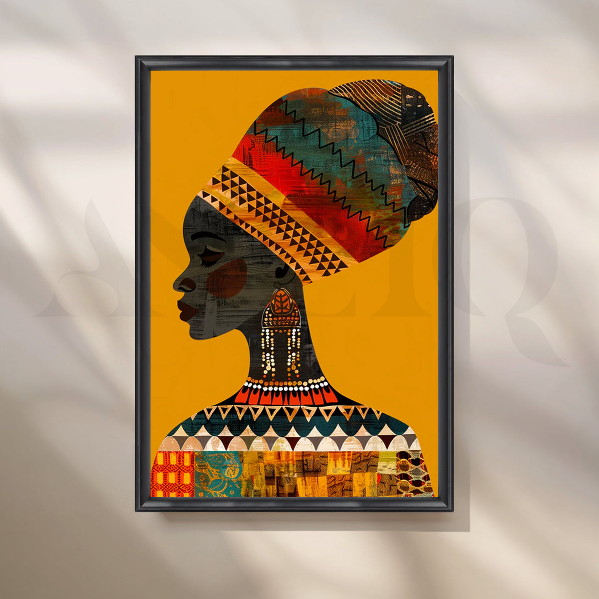 Pharaoh Noir Canvas Painting for Home Office – Asha Art Studio – Image 3