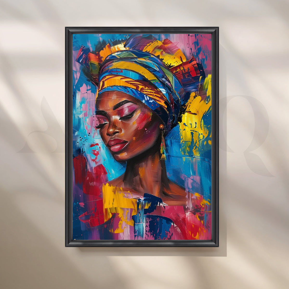 Radiant Tranquility Canvas Painting for Bedroom – Asha Art Studio – Image 3