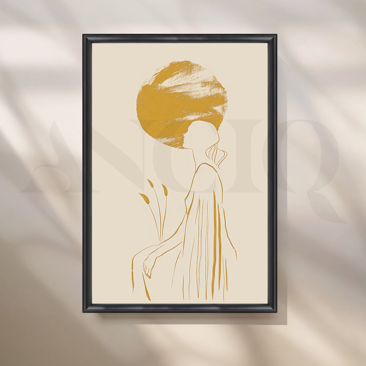 Solitary Reflection Canvas Artwork – Asha Art Studio – Image 3