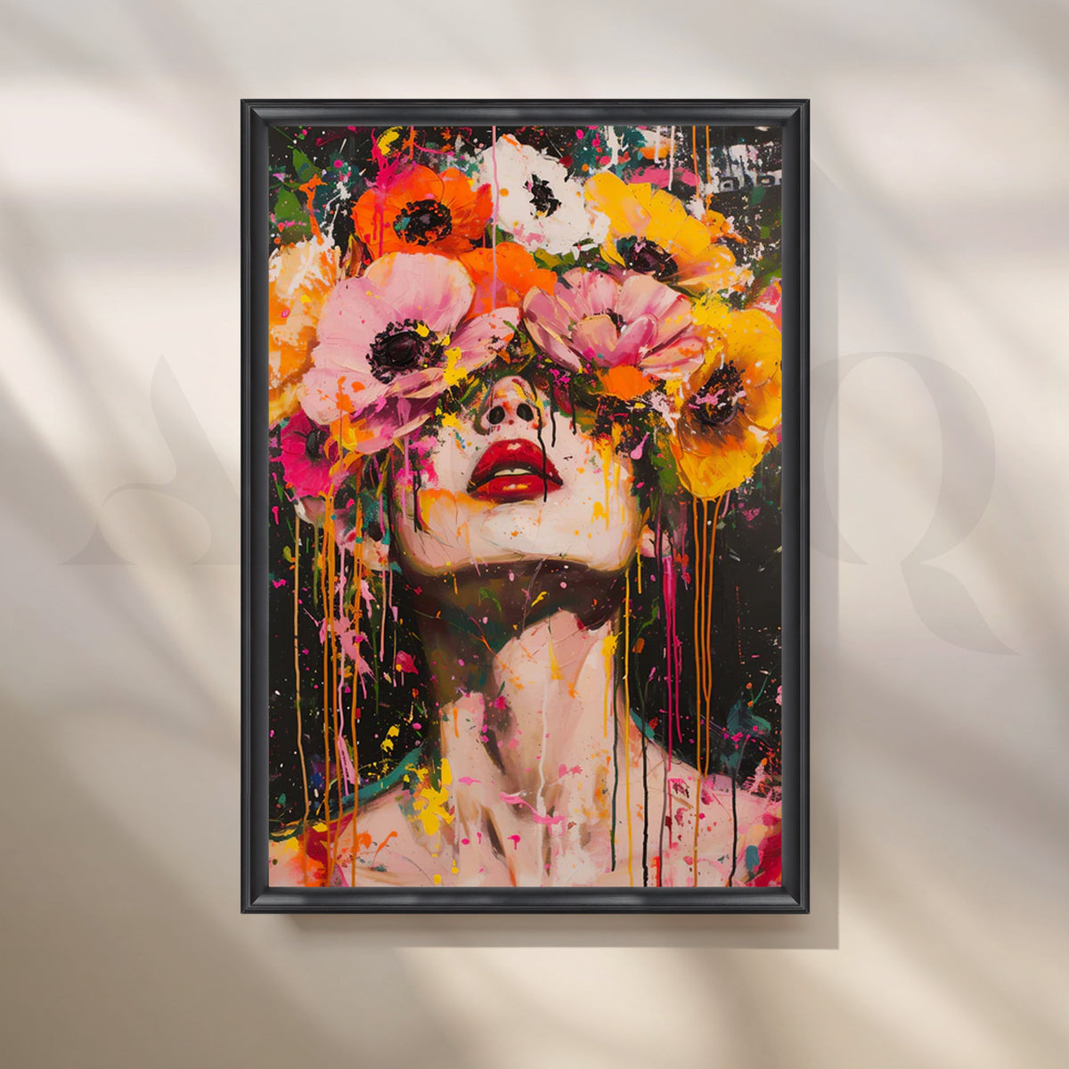Bloomstorm Canvas Painting for Bedroom – Asha Art Studio – Image 3