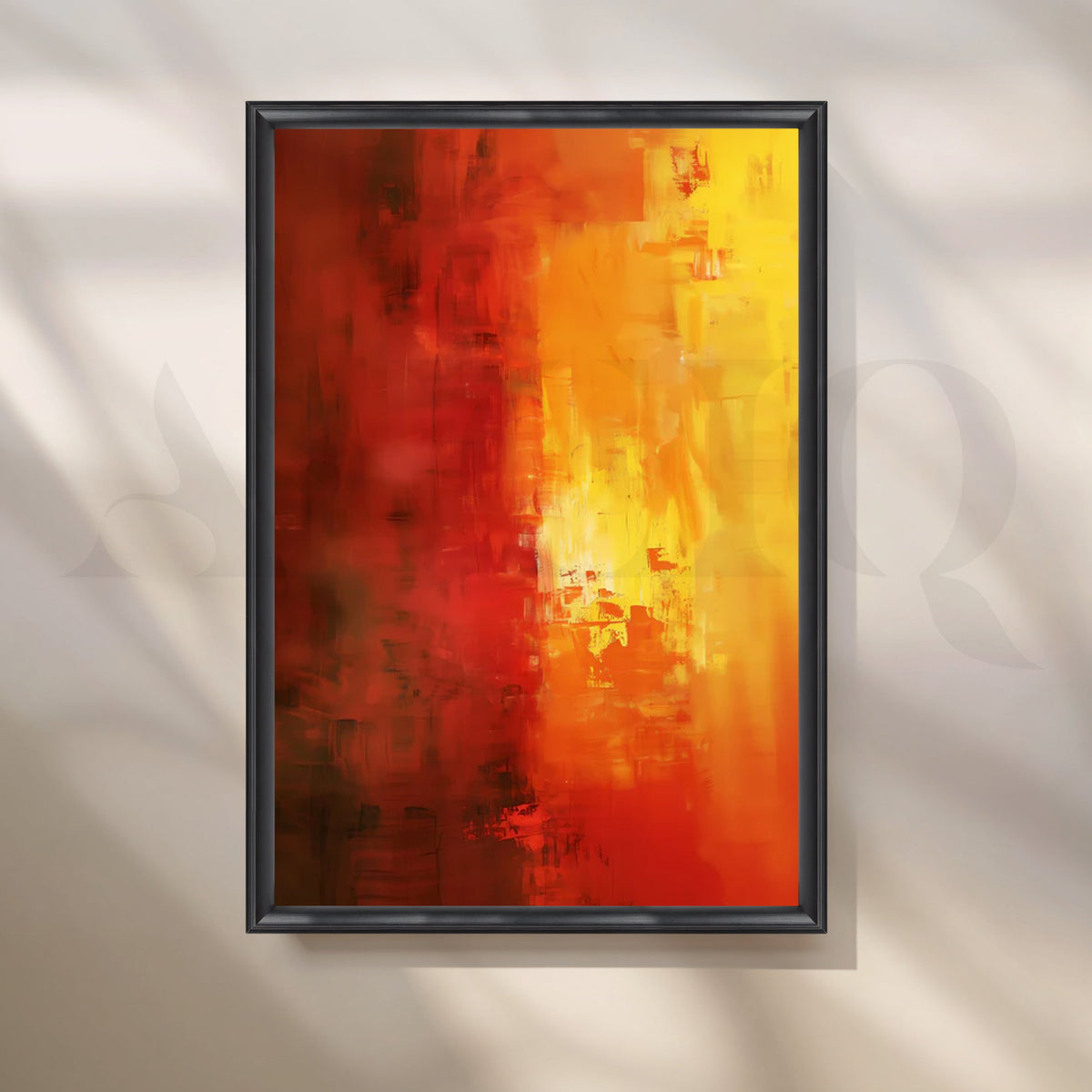 Sunfire Glow Canvas Painting for Living Room – Asha Art Studio – Image 3