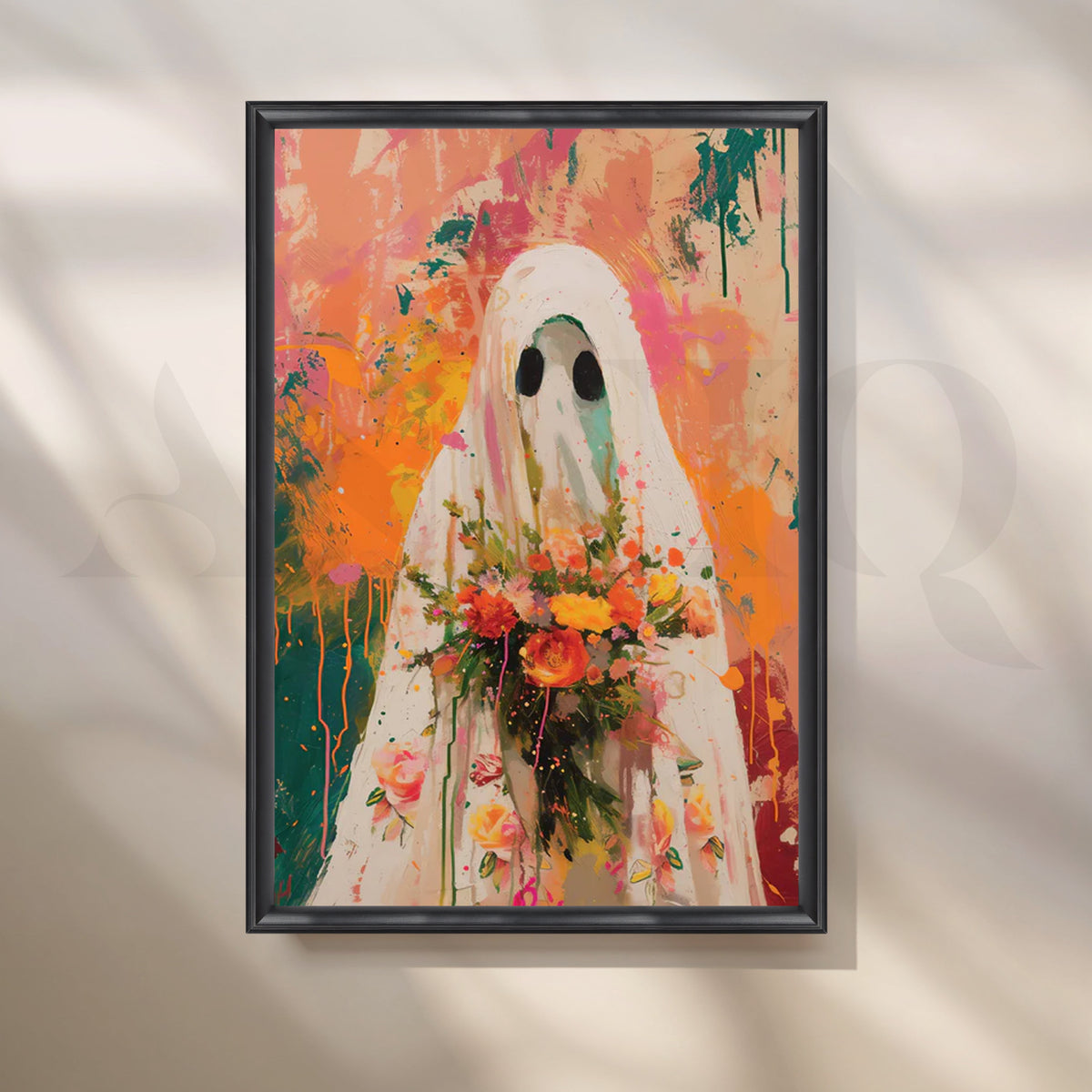 Floral Phantom Canvas Artwork – Asha Art Studio – Image 3
