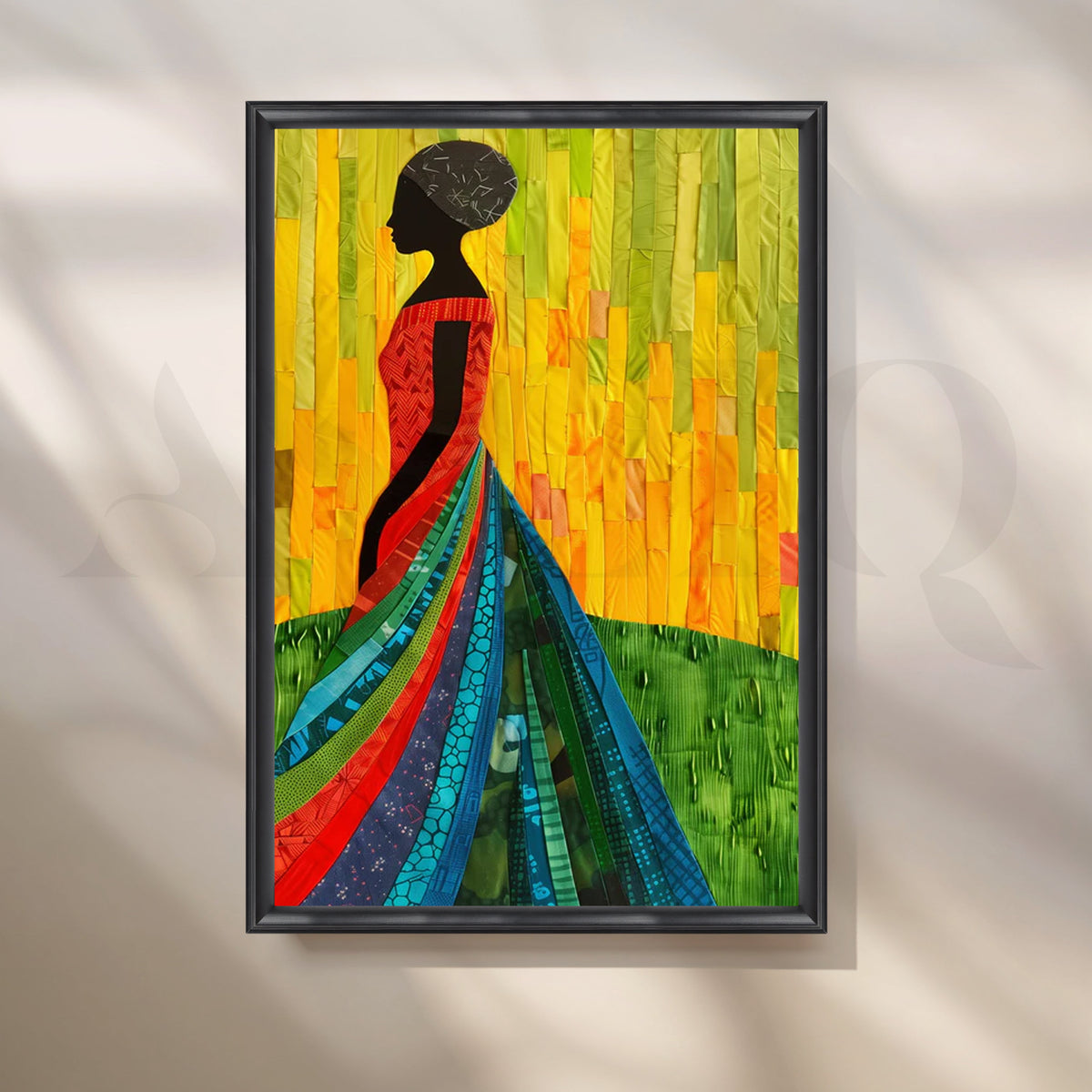 Spectrum Gown Canvas Painting for Living Room – Asha Art Studio – Image 3
