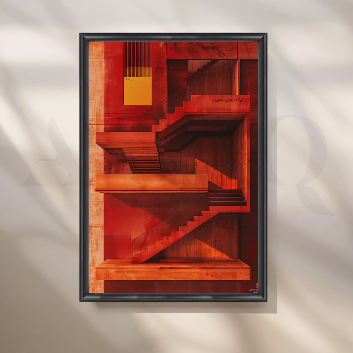 Modern Abstract Staircase Poster – Asha Art Studio – Image 3