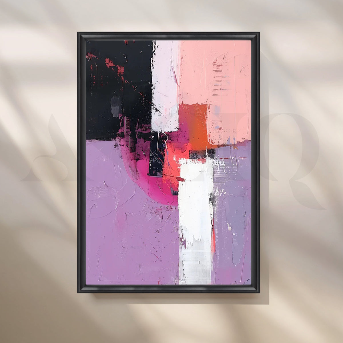 Blush Crossroads Canvas Artwork – Asha Art Studio – Image 3