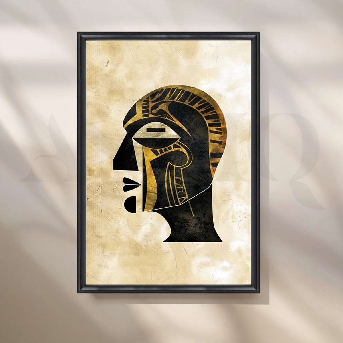 Golden Dynasty Canvas Painting for Home Office – Asha Art Studio – Image 3
