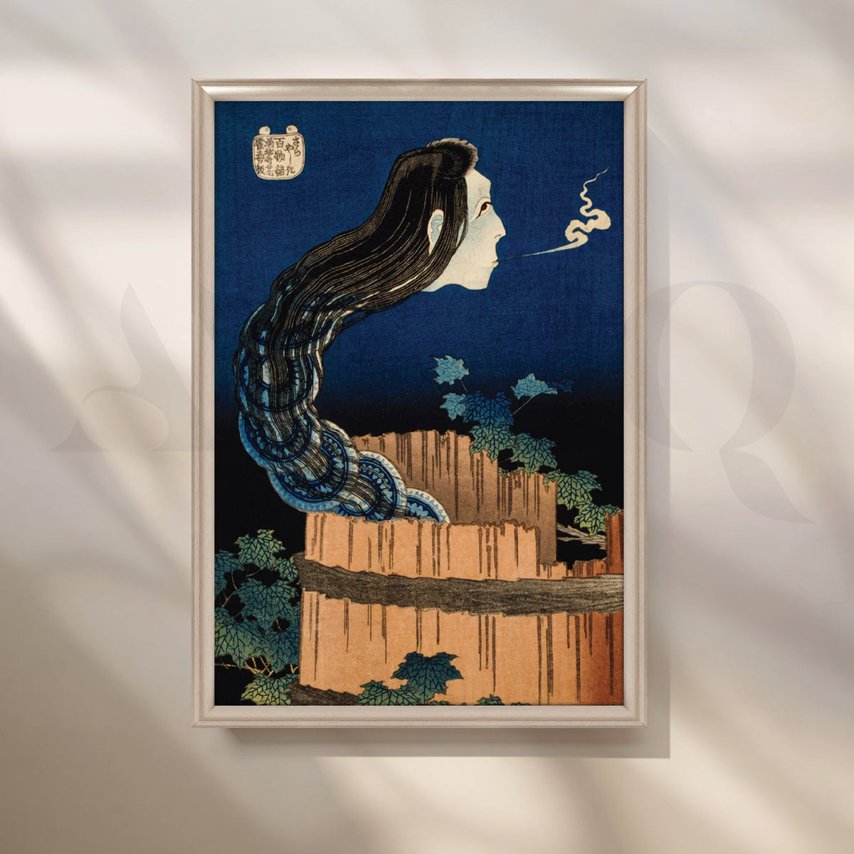 Ghost in the Well Ukiyo-e Canvas Painting for Modern Living Room & Entryway – Asha Art Studio – Image 4
