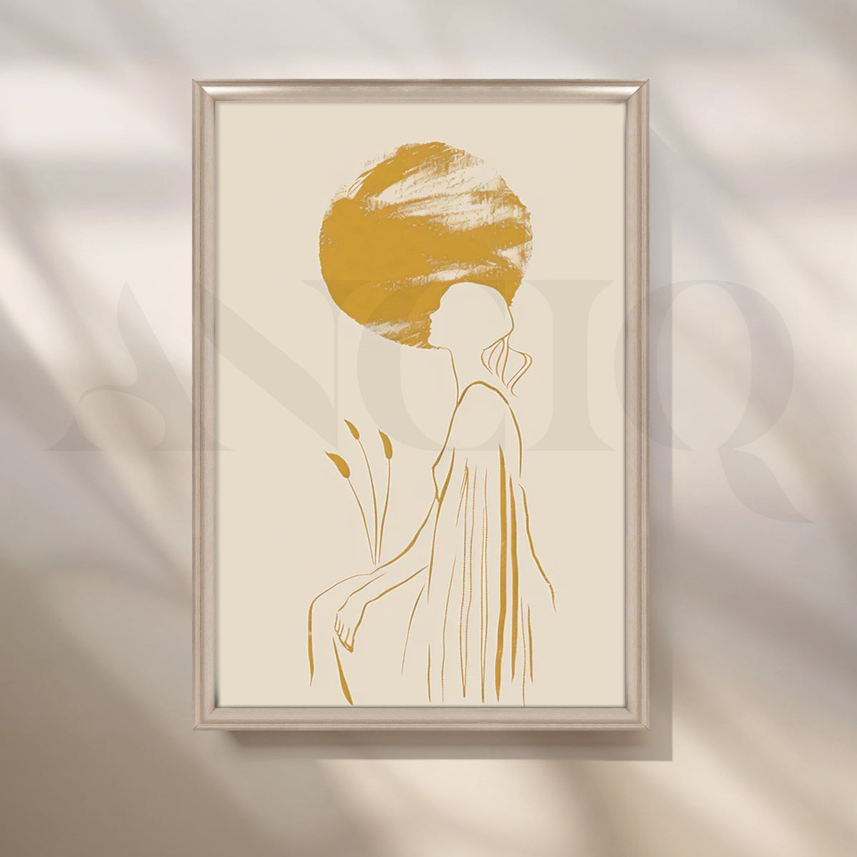 Solitary Reflection Canvas Artwork – Asha Art Studio – Image 4