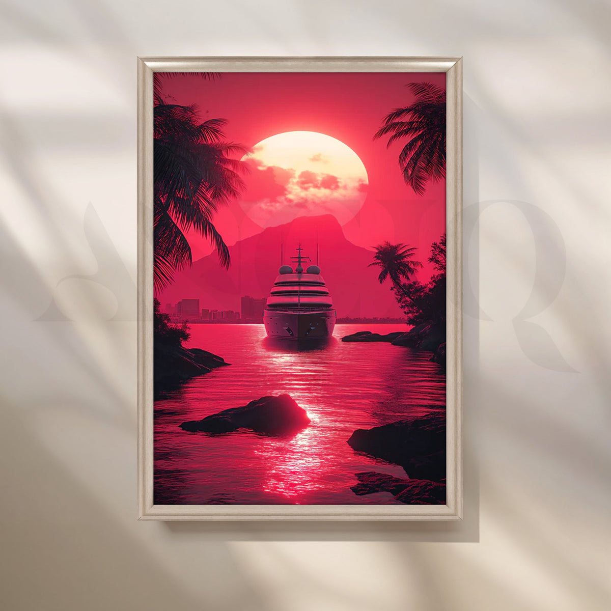 Sunset Voyage Wall Artwork – Asha Art Studio – Image 4