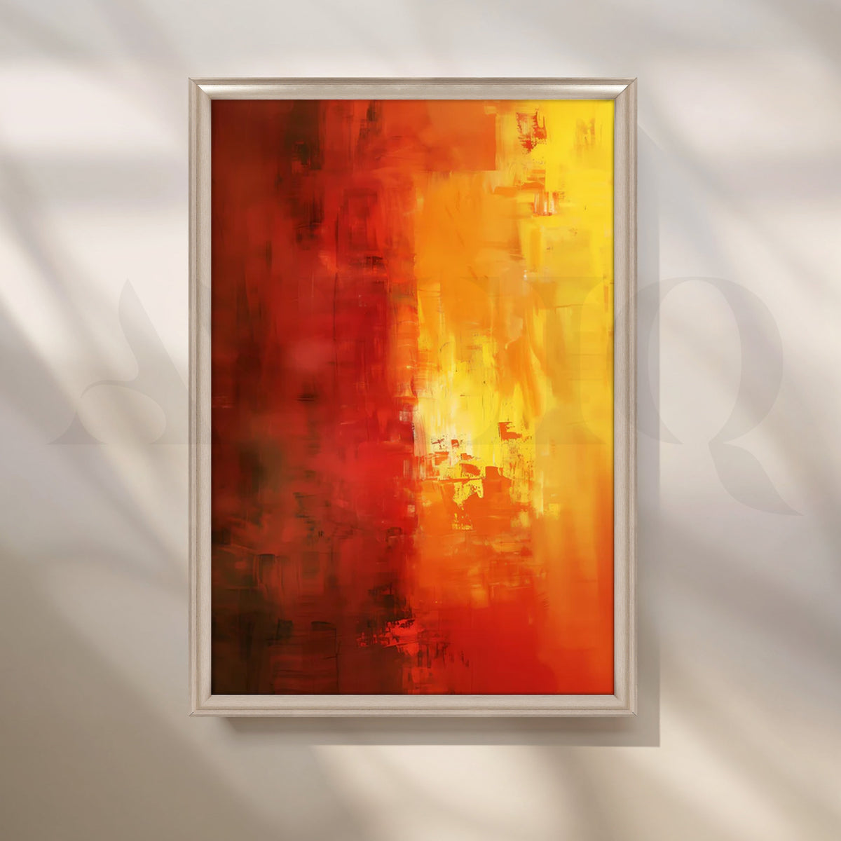 Sunfire Glow Canvas Painting for Living Room – Asha Art Studio – Image 4