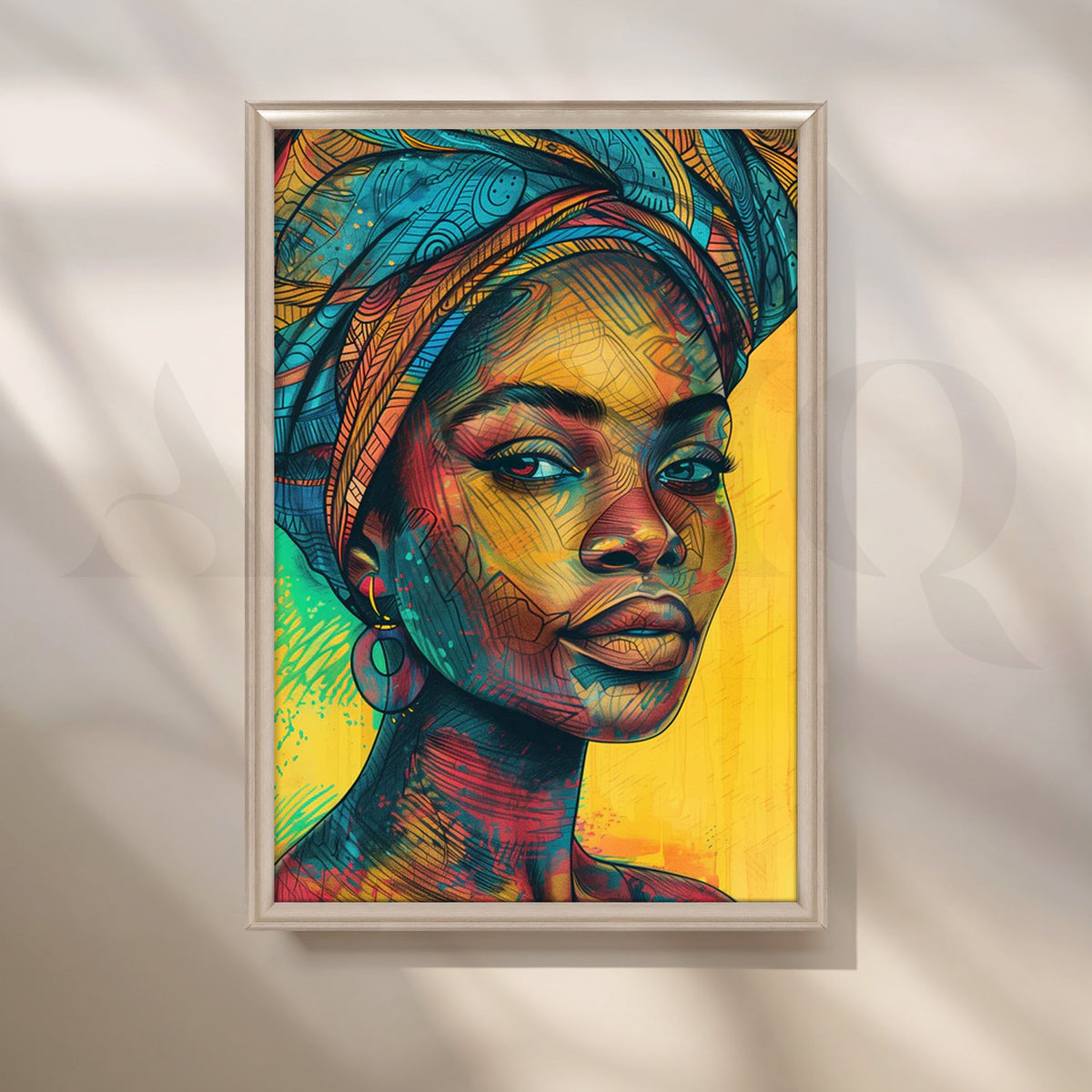 Serene Heritage Canvas Pop Art – Asha Art Studio – Image 4