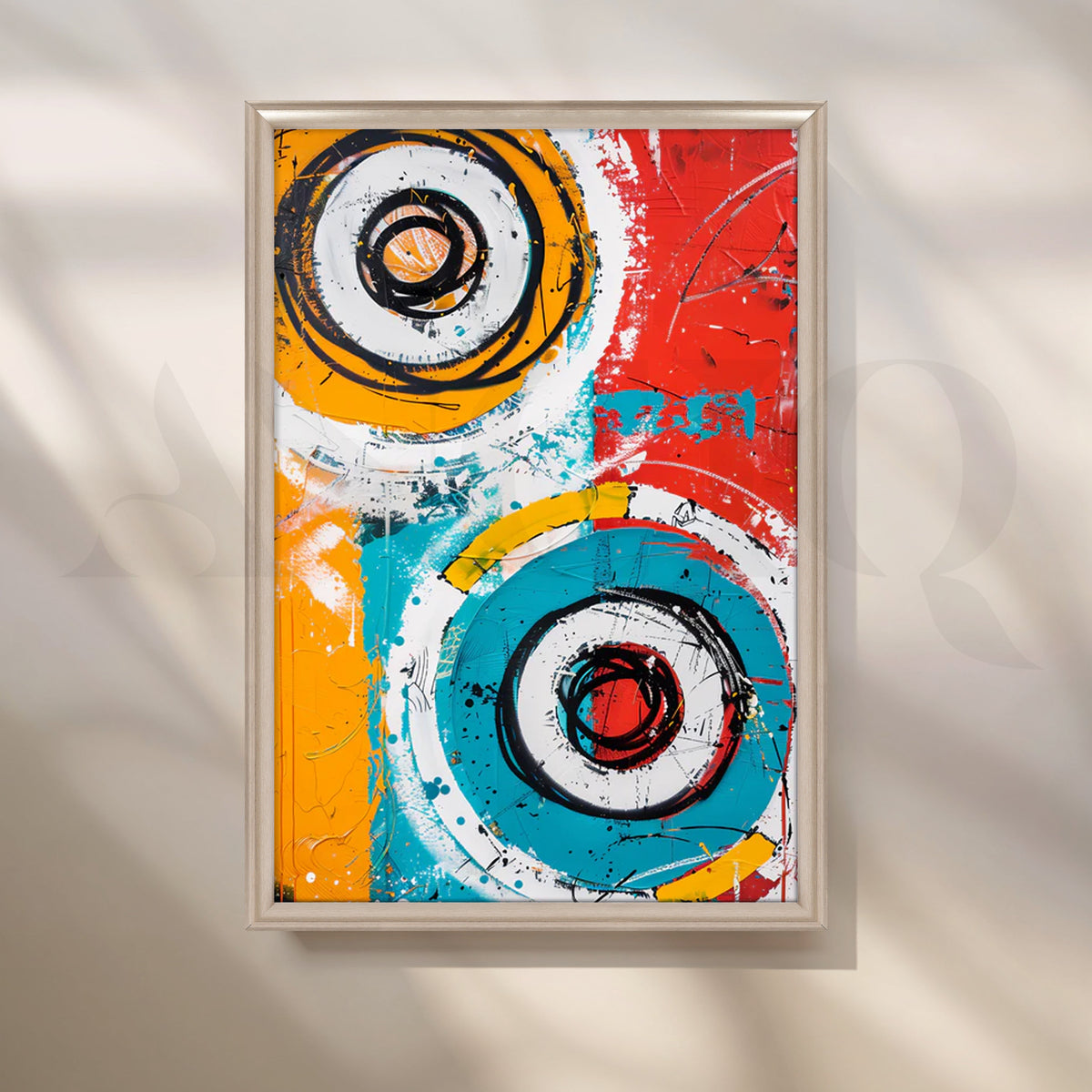 Kinetic Orbits Canvas pop Art – Asha Art Studio – Image 4
