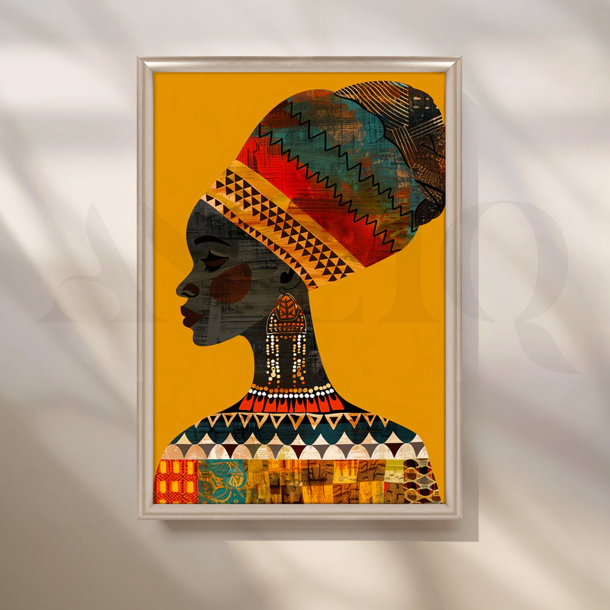 Pharaoh Noir Canvas Painting for Home Office – Asha Art Studio – Image 4