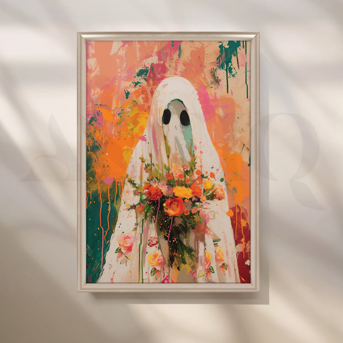 Floral Phantom Canvas Artwork – Asha Art Studio – Image 4