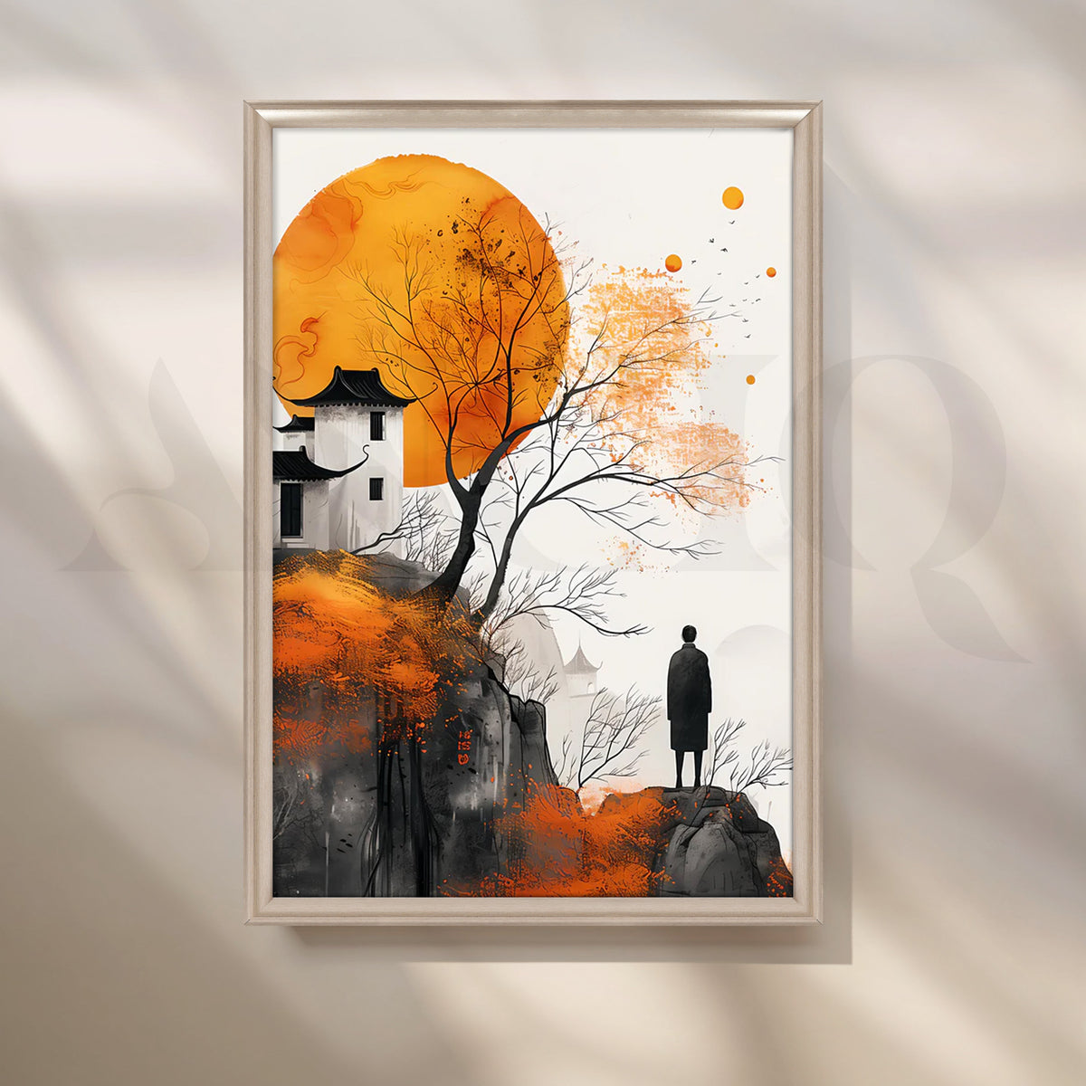 Golden Horizon Wall Poster – Asha Art Studio – Image 4