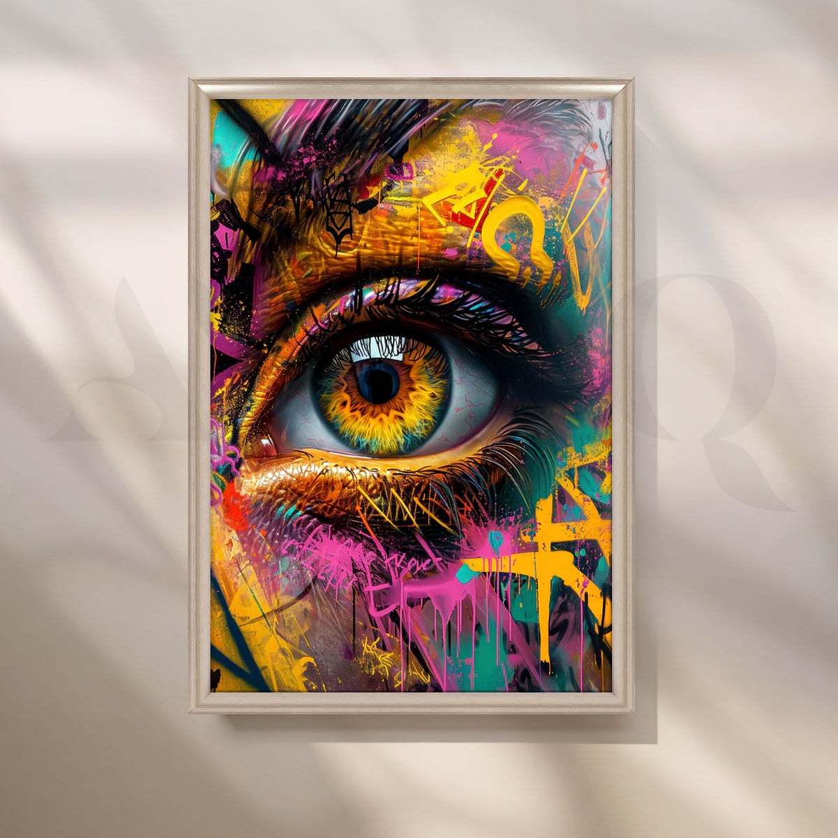 Graffiti Eye Wall Pop Art – Asha Art Studio – Image 4