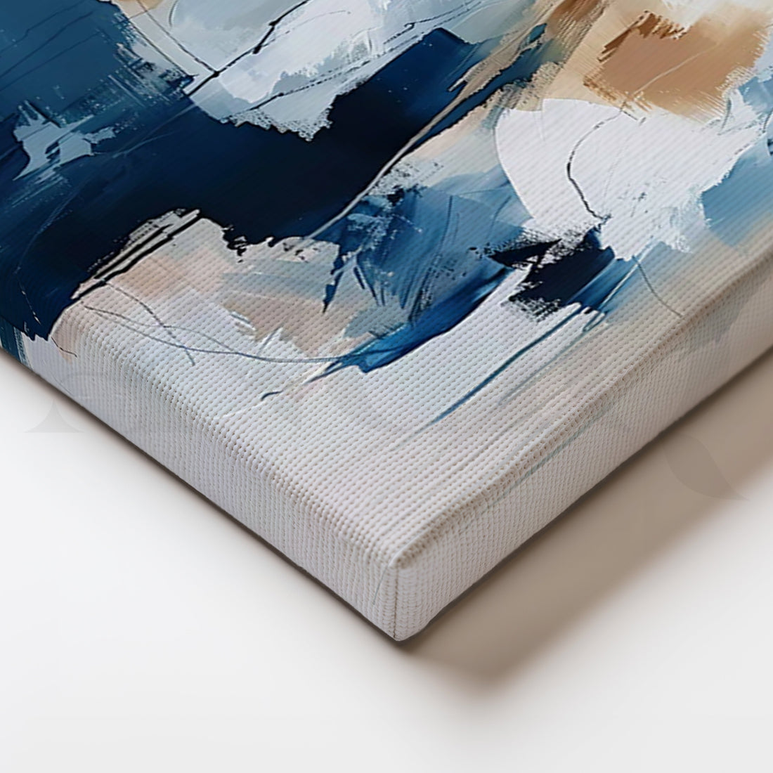 Coastal Calm Canvas Painting for Living Room – Asha Art Studio