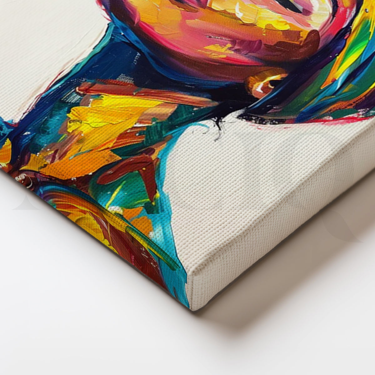 Chromatic Grace Canvas Painting for Living Room – Asha Art Studio – Image 2