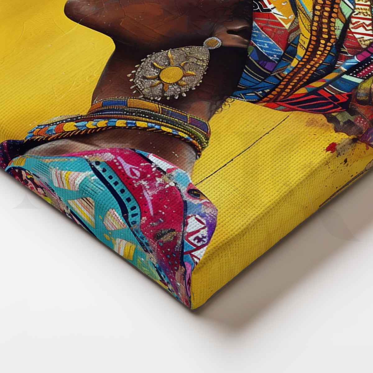 Patterned Grace Canvas Painting for Home Office – Asha Art Studio – Image 2