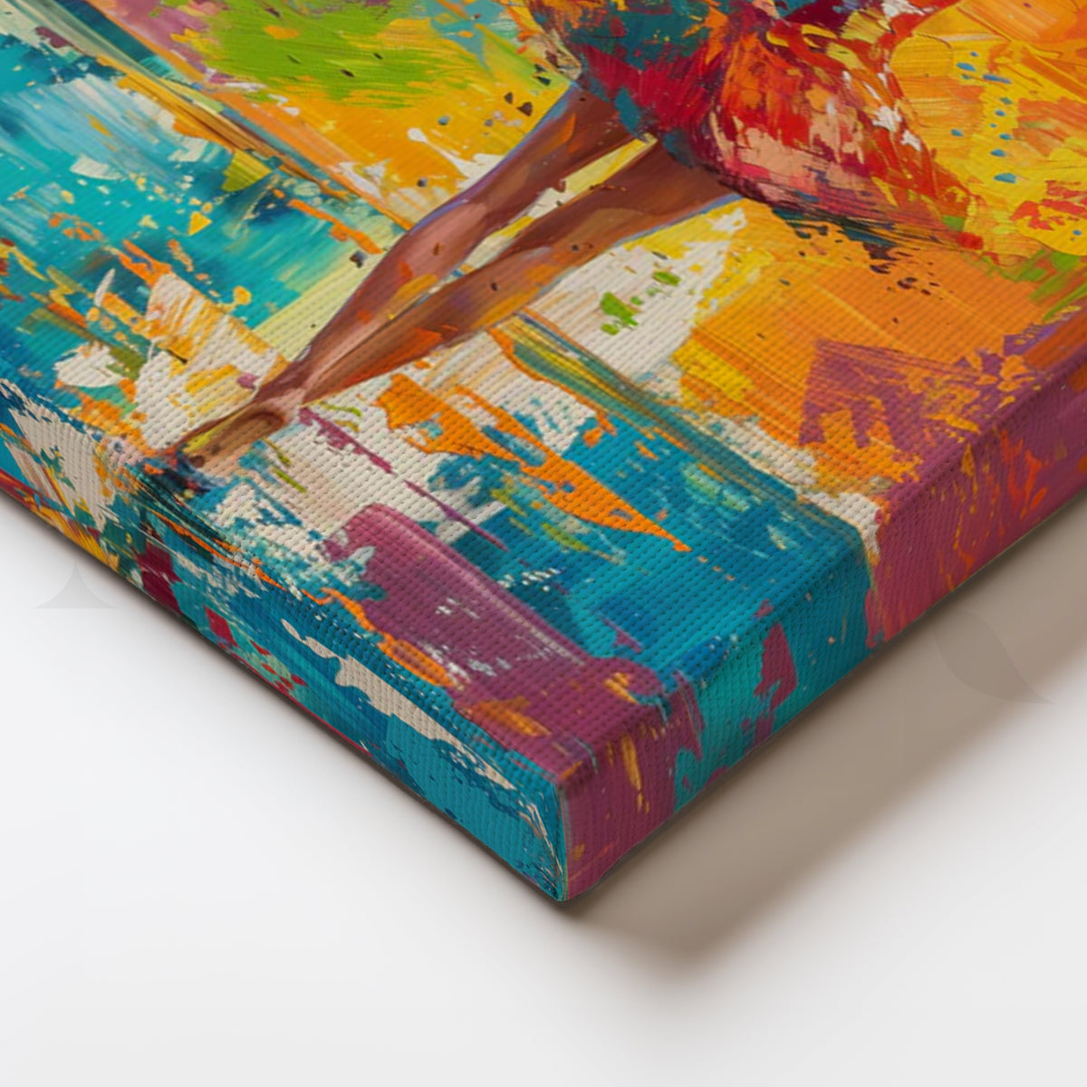 Joyful Splash Dancer Canvas Pop Art – Asha Art Studio – Image 2