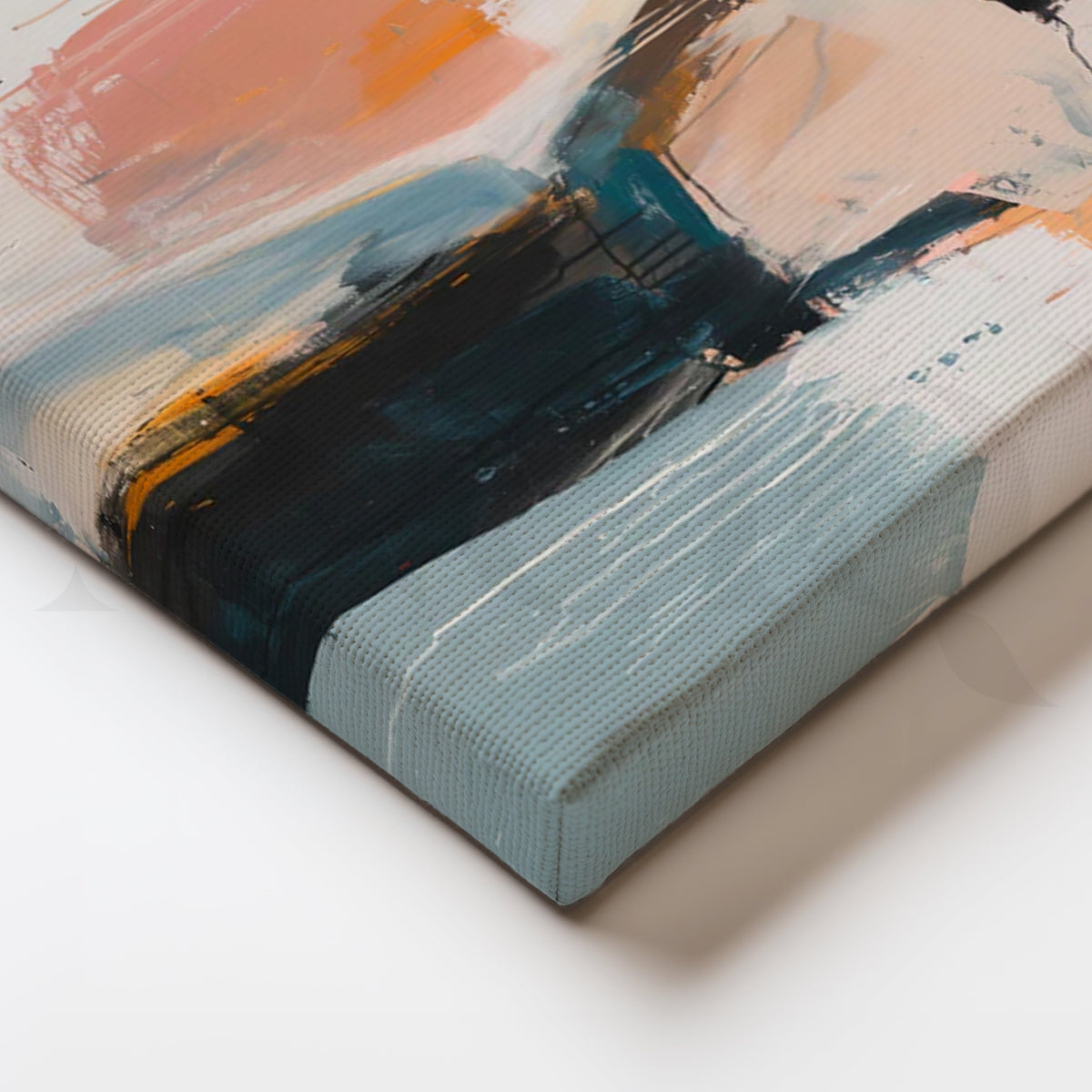 Tender Embrace Canvas Painting for Modern Bedrooms – Asha Art Studio – Image 2