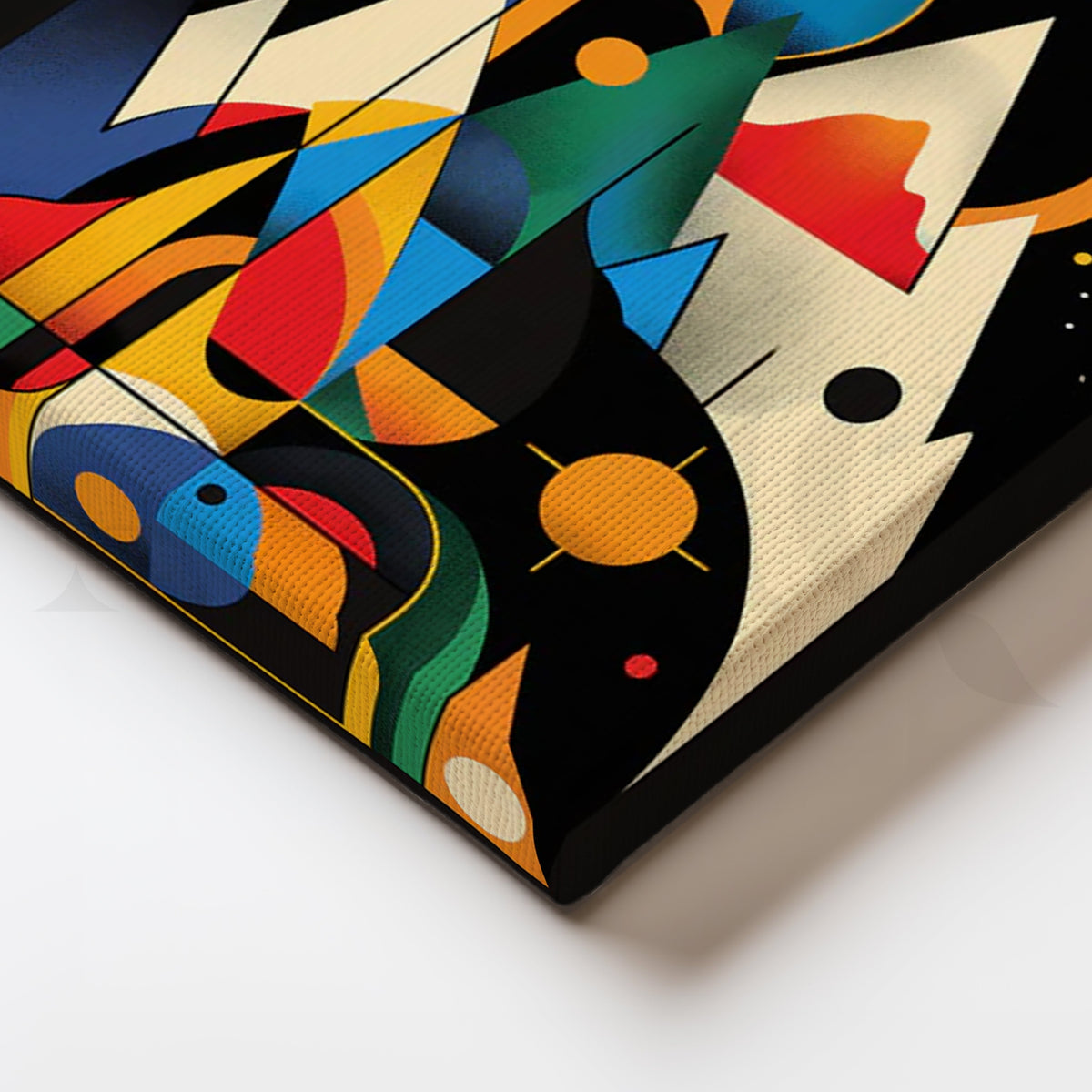 Cosmic Bauhaus Peaks Canvas Pop Art – Asha Art Studio – Image 2