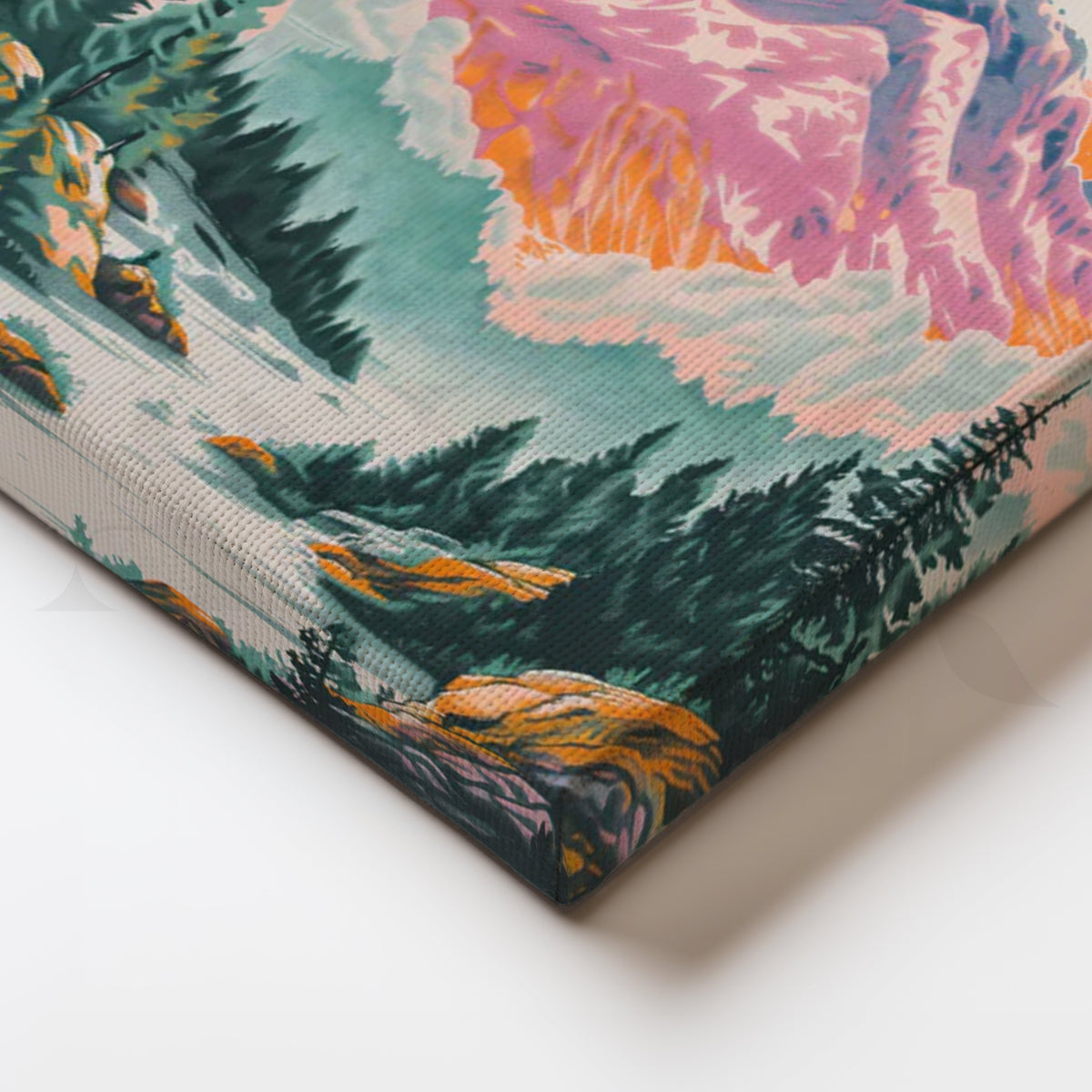 Vivid Mountain Canvas Artwork – Asha Art Studio – Image 2