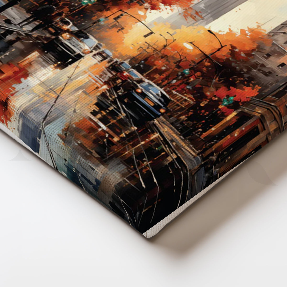 Autumn in Manhattan Canvas Artwork – Asha Art Studio – Image 2