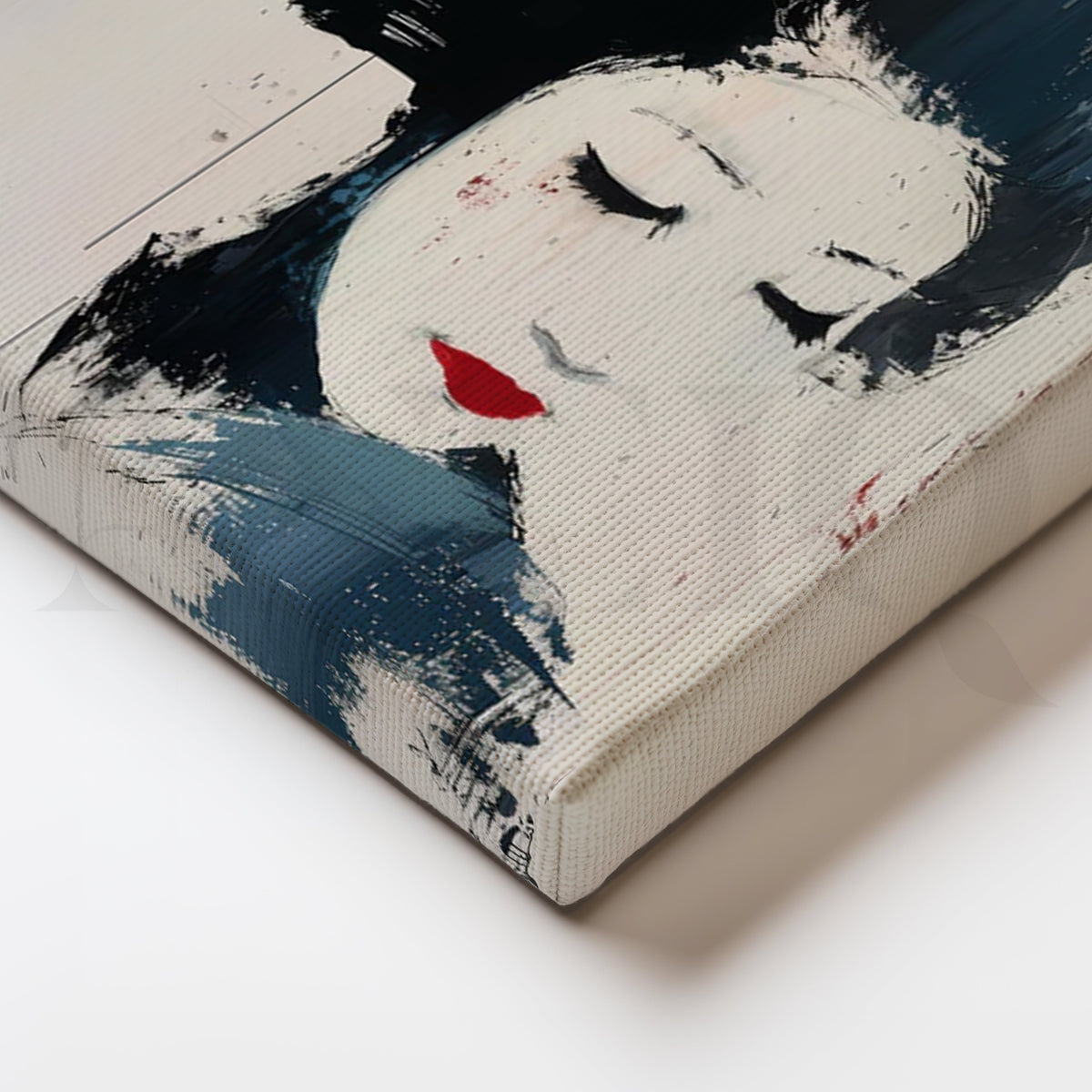 Silent Geisha Canvas Painting for Bedrooms – Asha Art Studio – Image 2