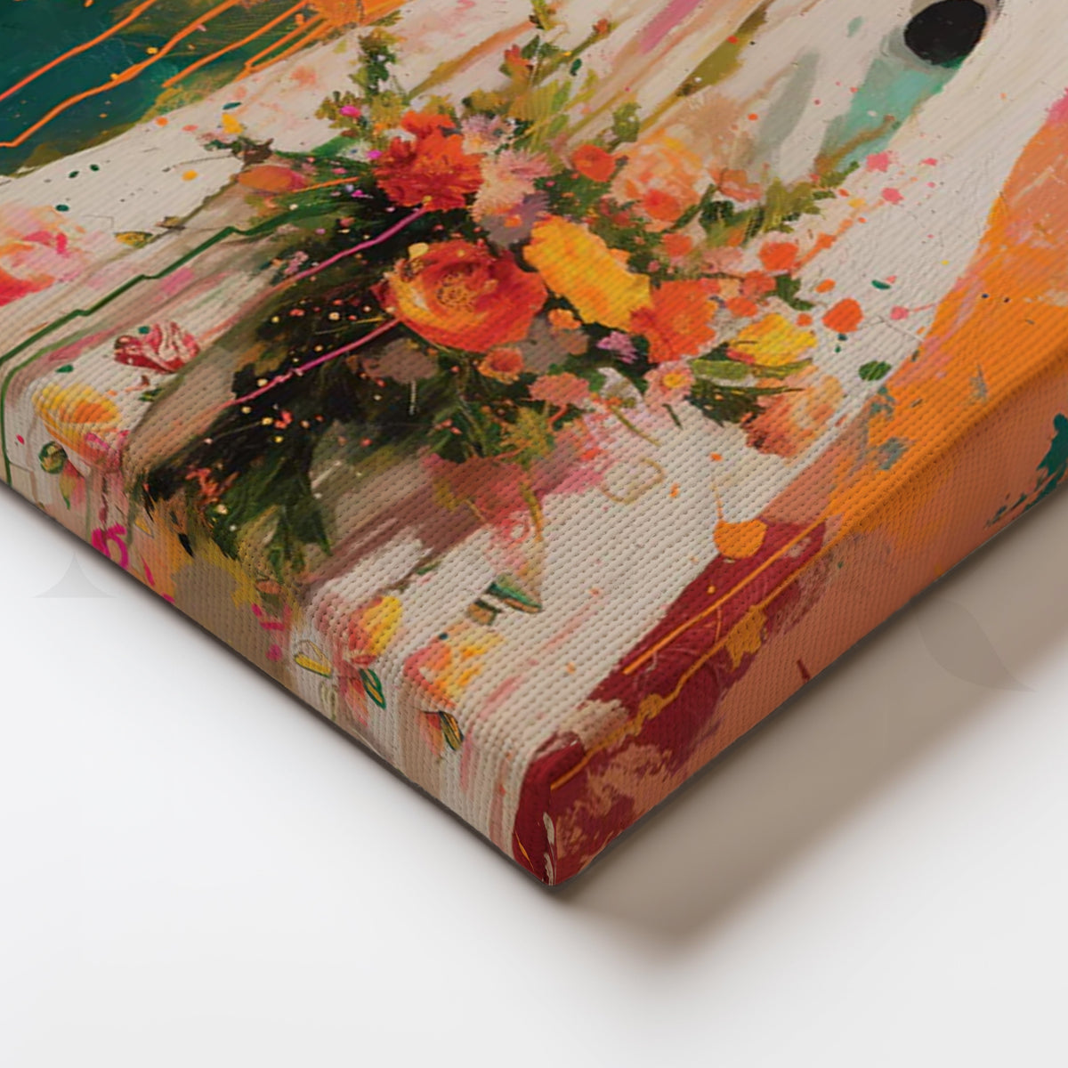 Floral Phantom Canvas Artwork – Asha Art Studio – Image 2