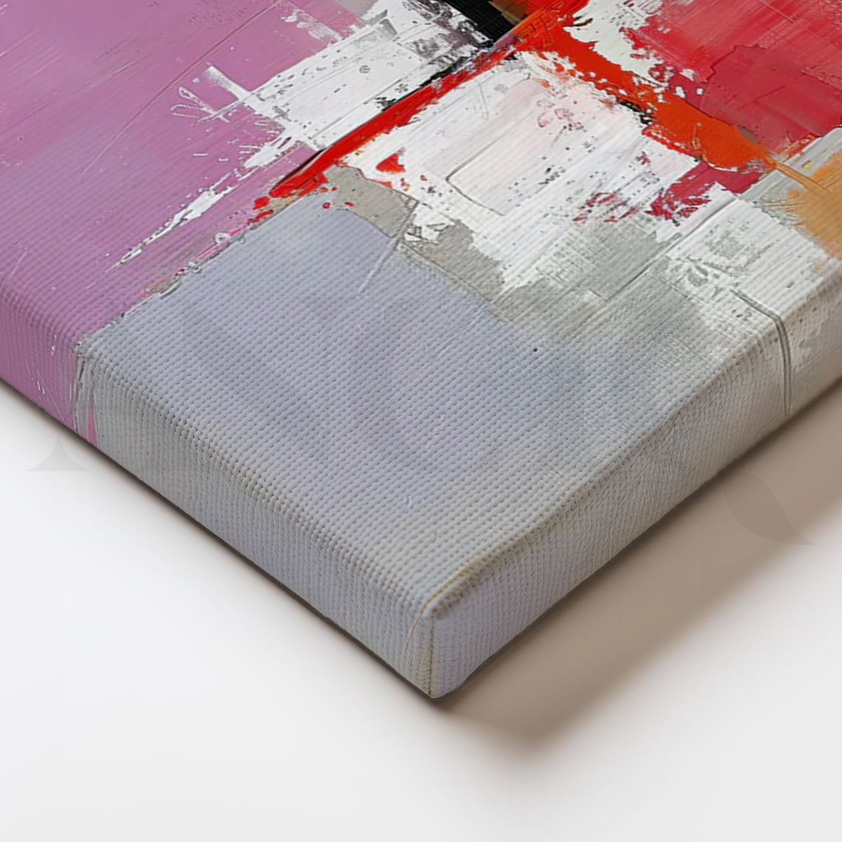 Blush & Ember Abstract Canvas Artwork – Asha Art Studio – Image 2