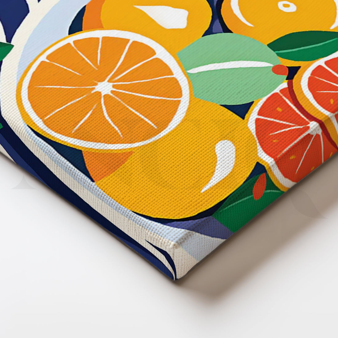 Sunny Citrus Bowl Canvas Artwork – Asha Art Studio