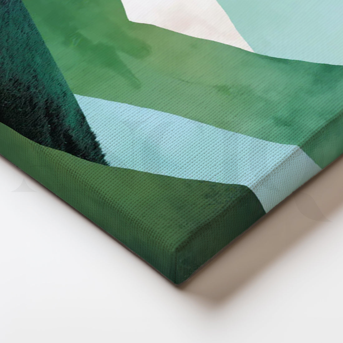 Serene Green Valleys Canvas Painting for Living Room – Asha Art Studio