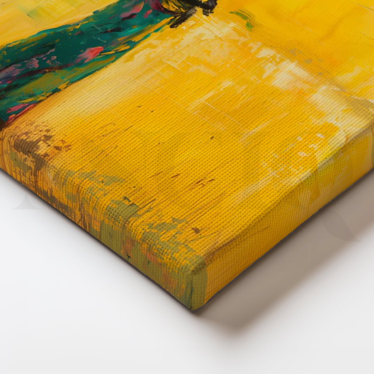 Sunlit Stroll Canvas Artwork – Asha Art Studio – Image 2