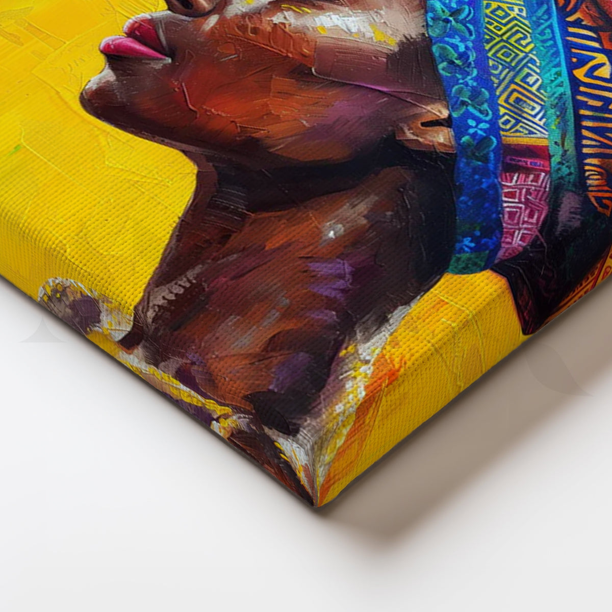 Saffron Muse Canvas Painting for Living Room – Asha Art Studio – Image 2