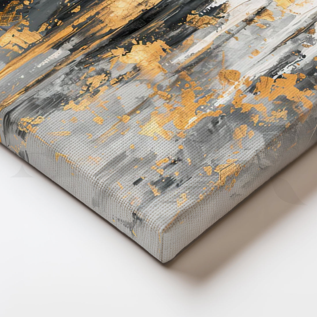 Gilded Echo Canvas Painting for Dining Room – Asha Art Studio