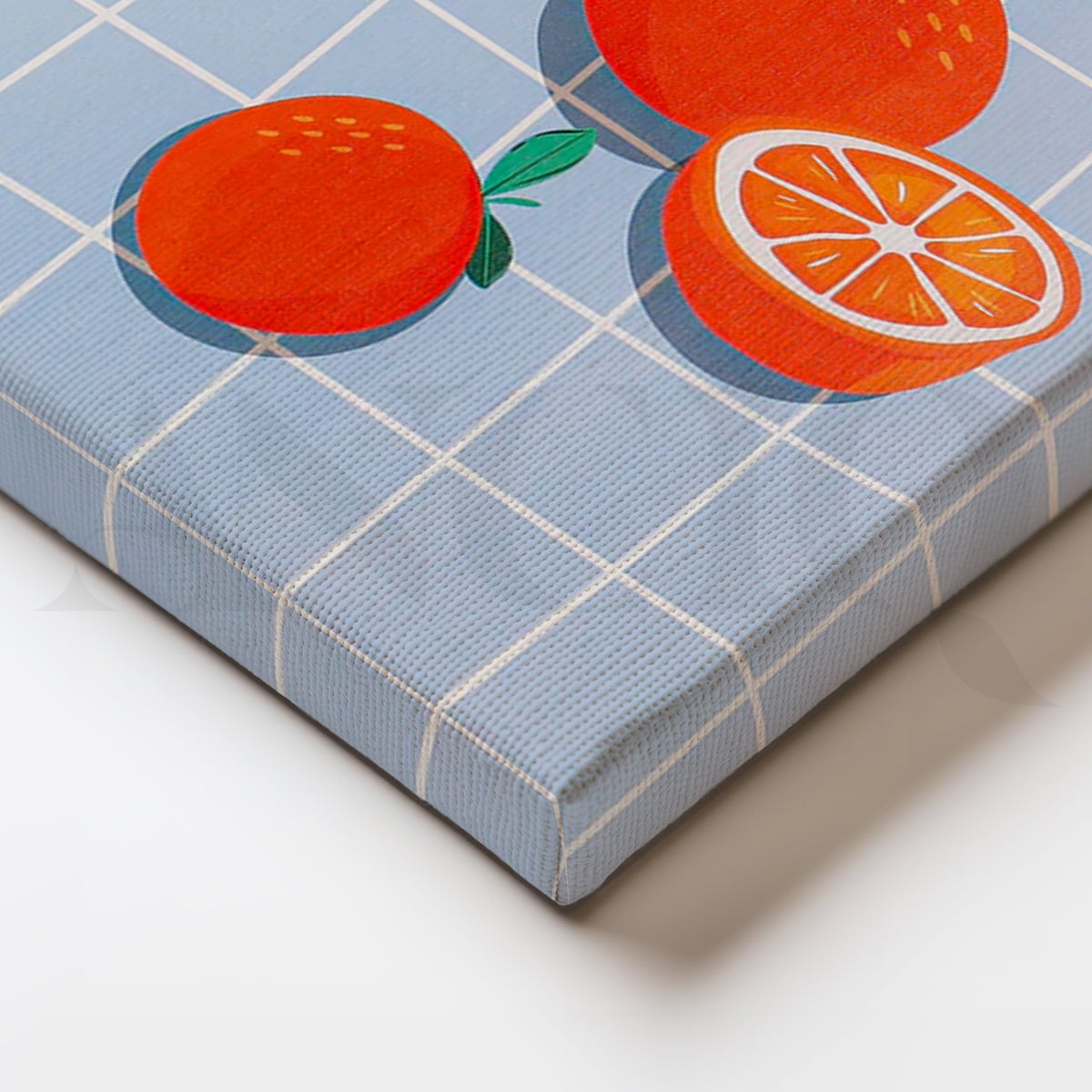 Citrus Grid Minimal Canvas Pop Art – Asha Art Studio – Image 2