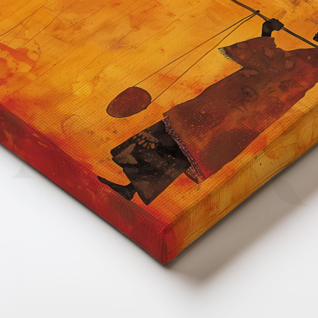 Desert Herald Canvas Painting for Study – Asha Art Studio