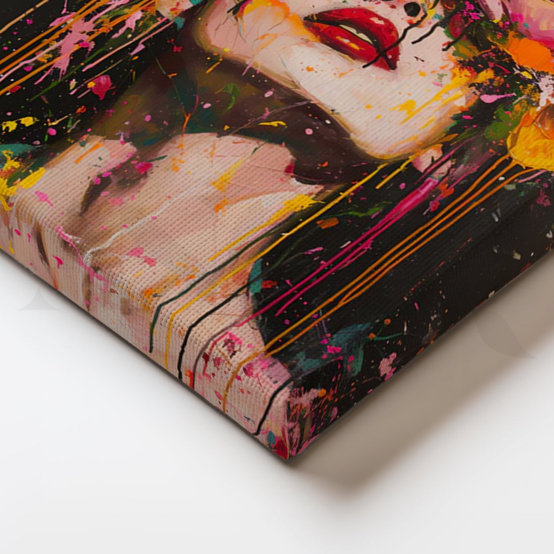 Bloomstorm Canvas Painting for Bedroom – Asha Art Studio