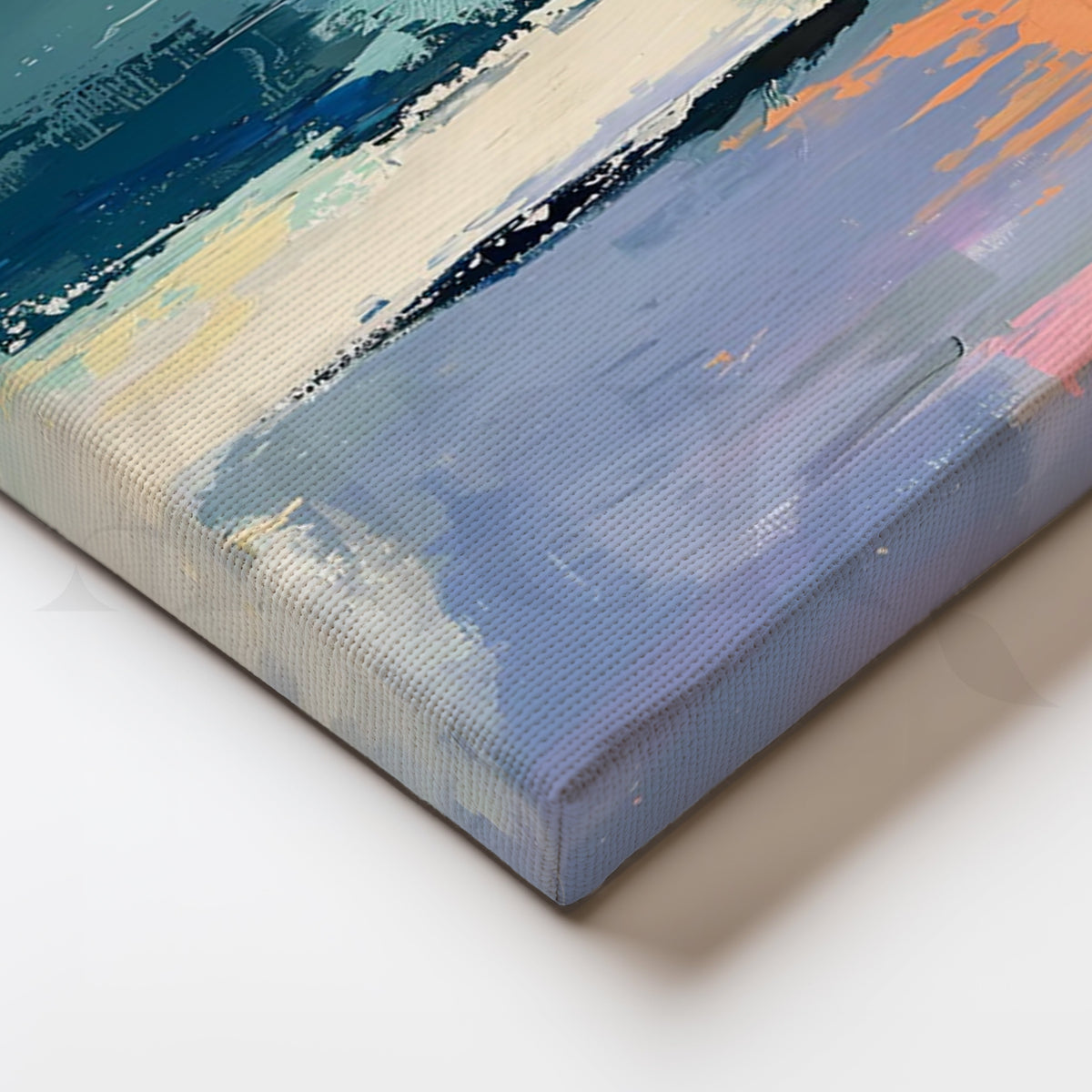 Cascade Calm Waterfall Abstract Canvas Painting for Spa Bathrooms – Asha Art Studio – Image 2