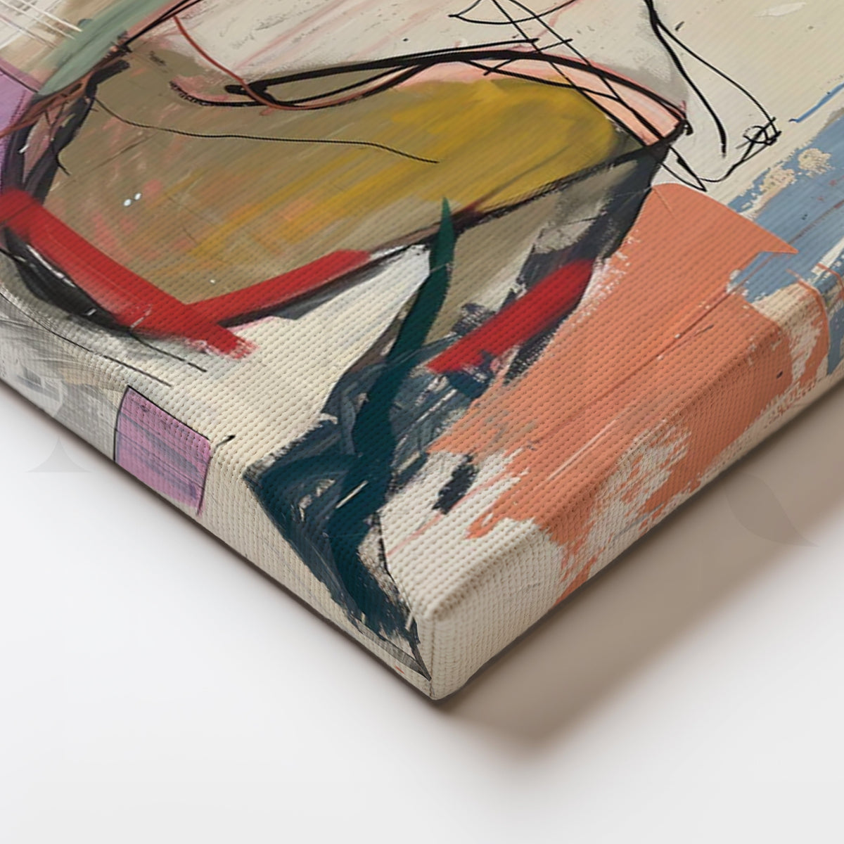Seated Muse Canvas Painting for Modern Living Room – Asha Art Studio – Image 2