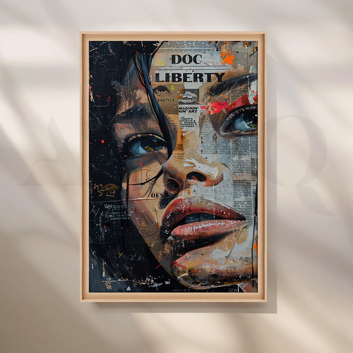 Liberty Collage Wall Painting – Asha Art Studio – Image 5