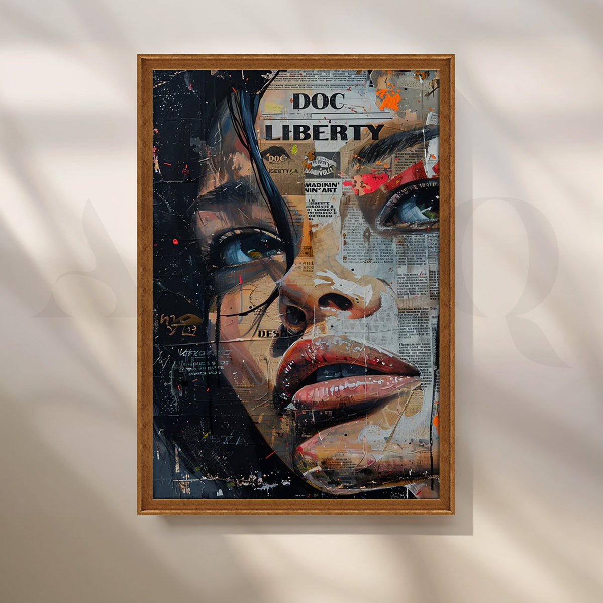 Liberty Collage Wall Painting – Asha Art Studio – Image 6