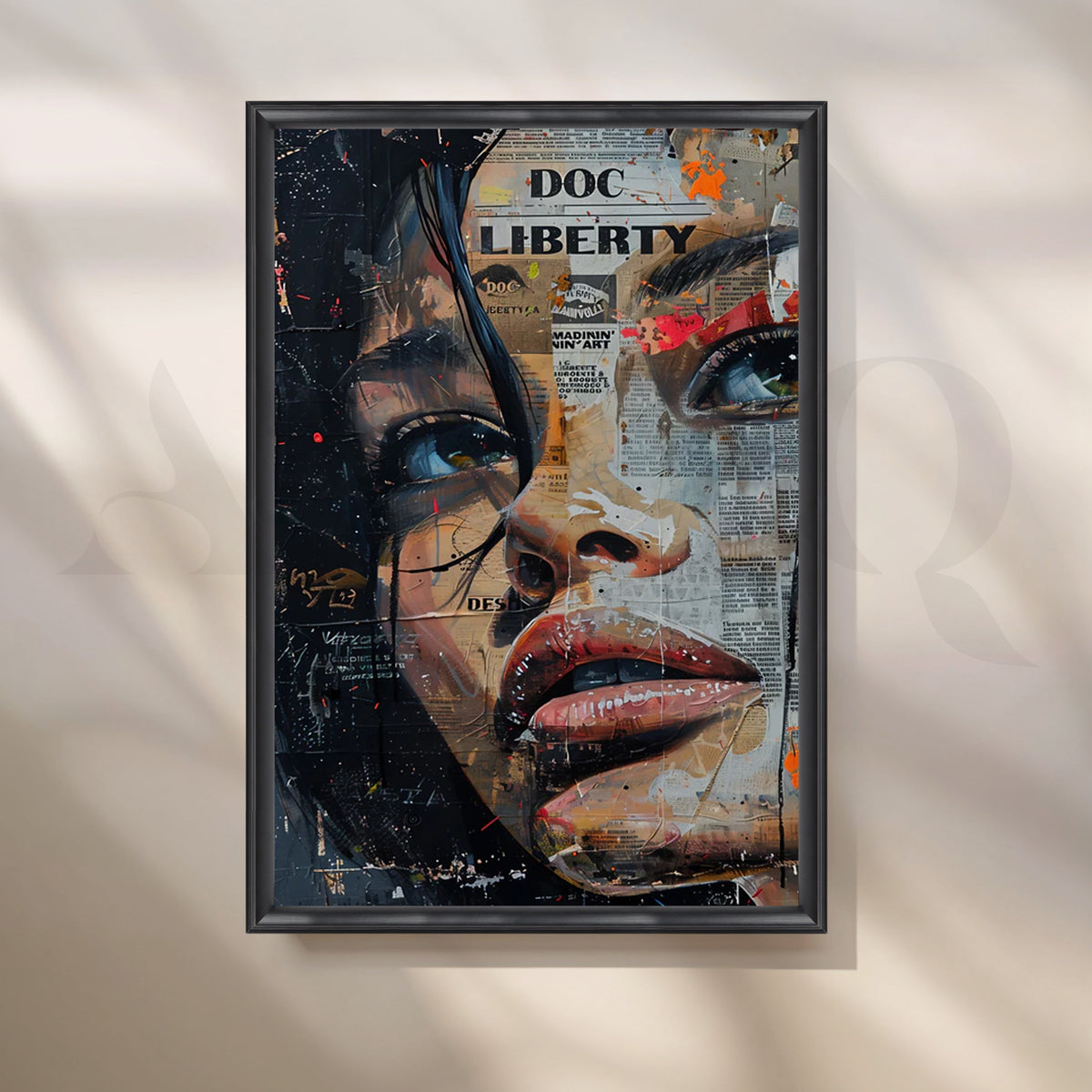 Liberty Collage Wall Painting – Asha Art Studio – Image 3