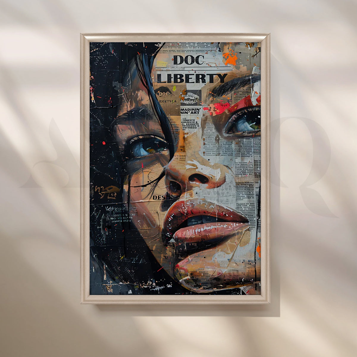 Liberty Collage Wall Painting – Asha Art Studio – Image 4