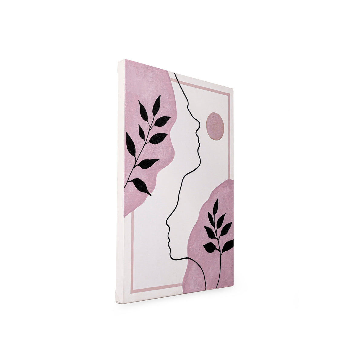 Between Us – Botanical Line Art Canvas – Asha Art Studio – Image 3