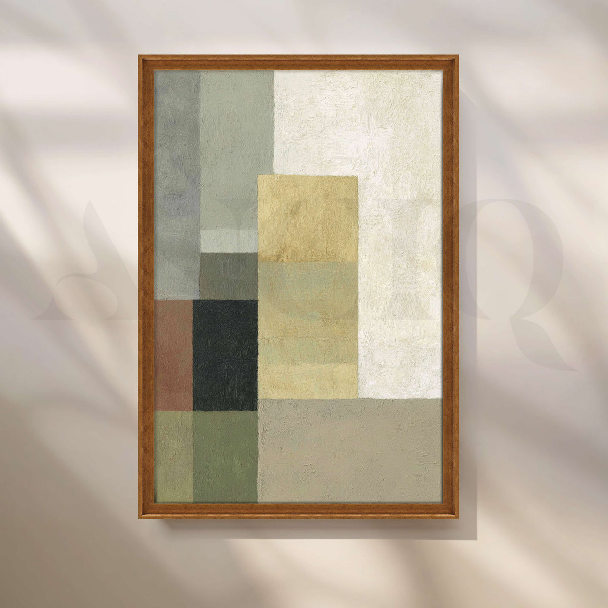 Minimalist Geometric Abstract Canvas Artwork – Asha Art Studio – Image 6